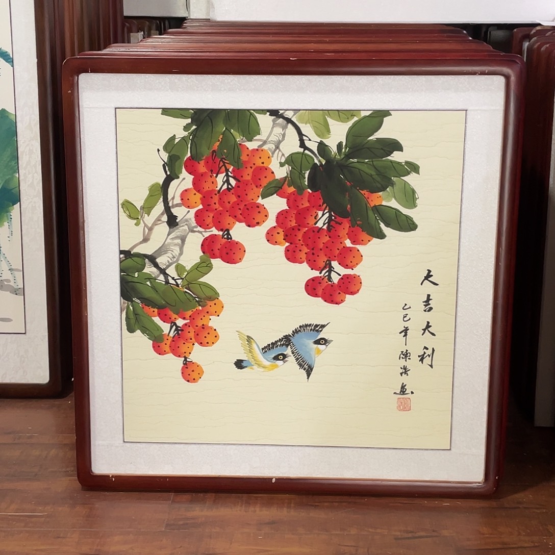 国画带框尺寸63*63厘米