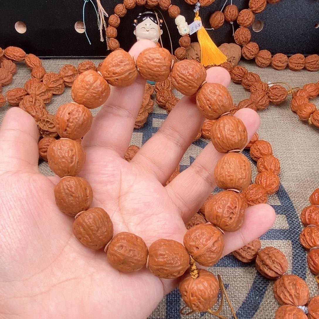福***笑文玩核桃手串光头手串
