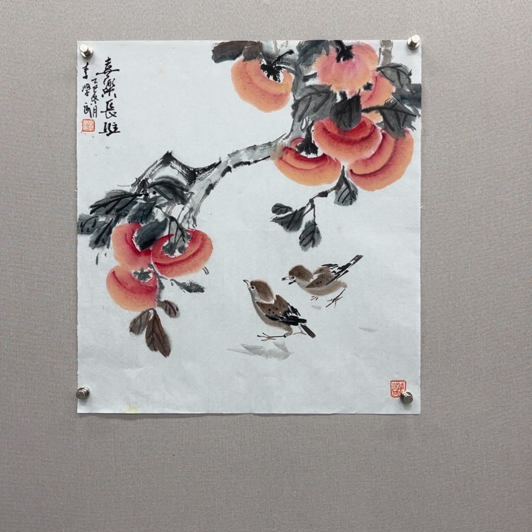 国画艺术家真人手绘