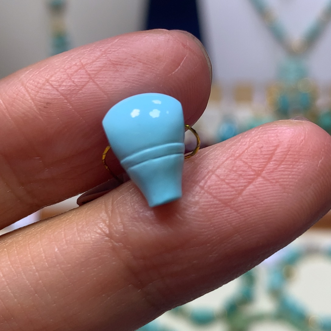 绿松石未镶嵌三通