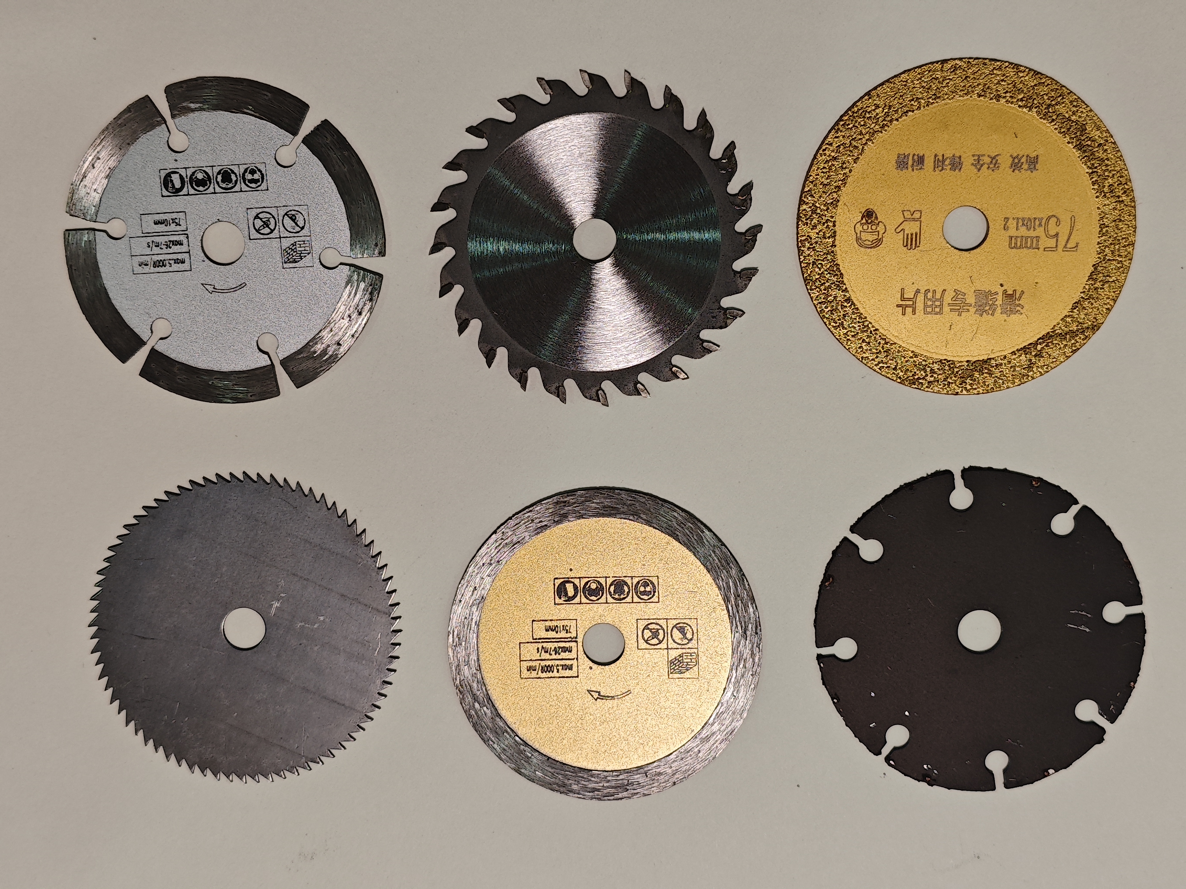 迷你锂电角磨机75mm小切割片3寸锯片内孔10mm抛光打磨金刚石锯片