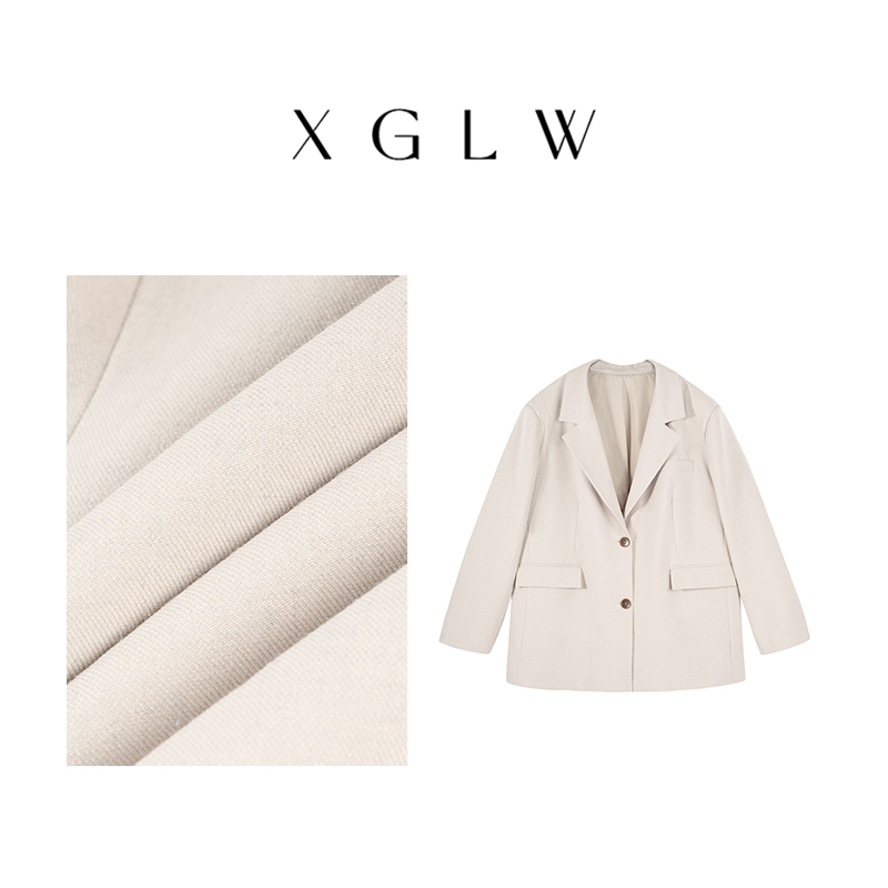 【高丽娃推荐】路易斯安娜~胖MM大码气质休闲百搭西装外套P4O0003