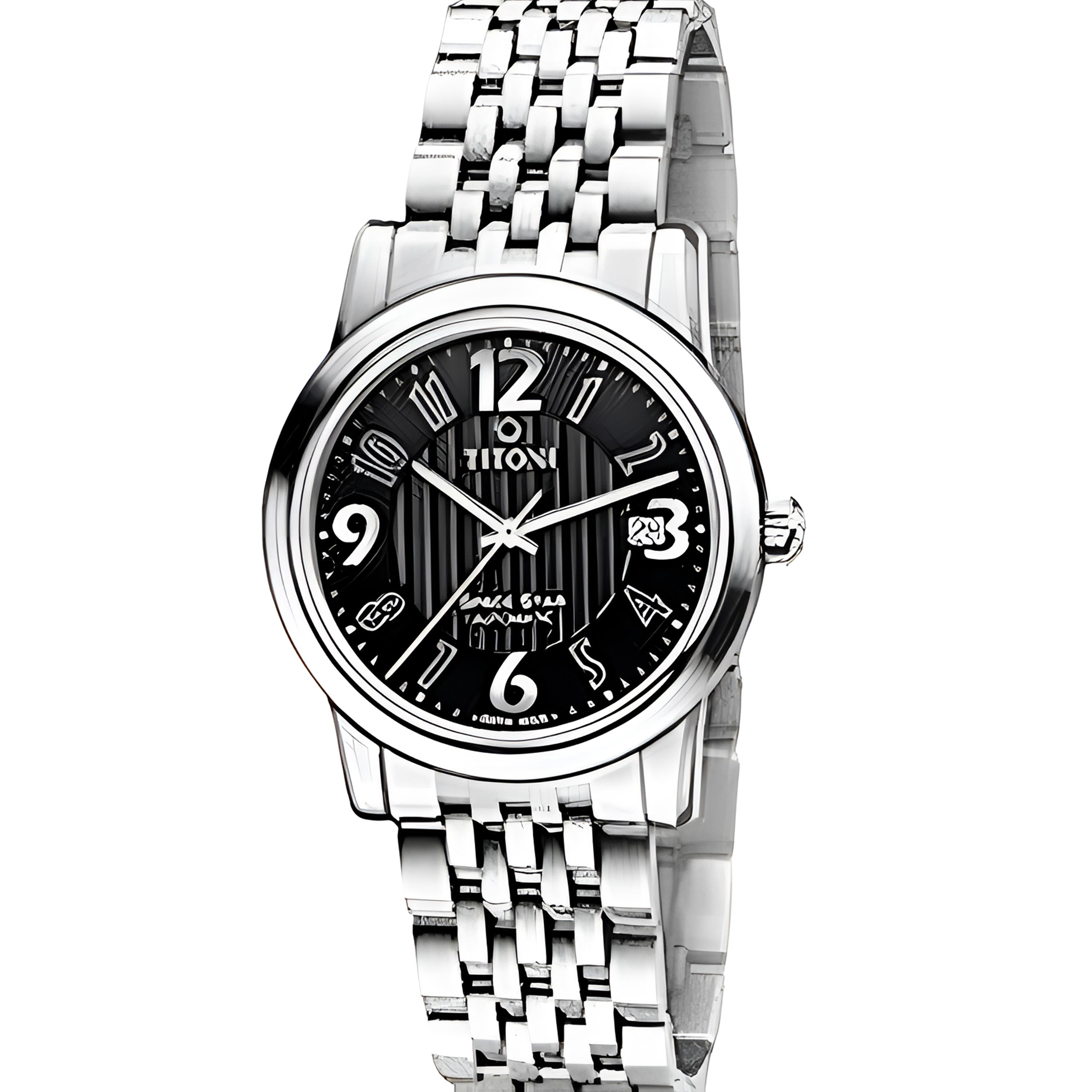 未使用 Titoni/梅花 自动男表83738S-369