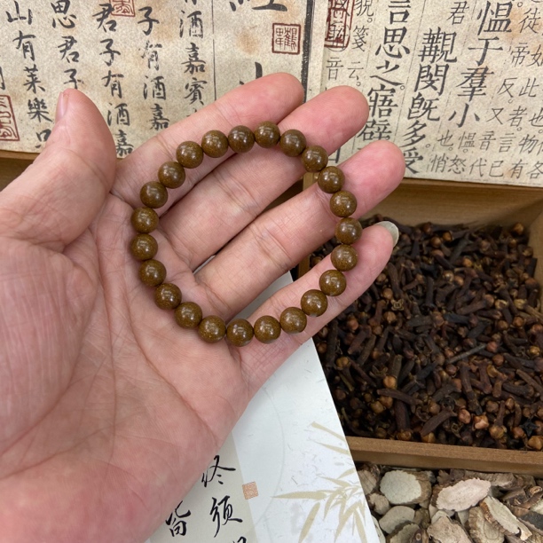 【参宝香】天然古法纯手工制作8MM单圈合香珠中药手串