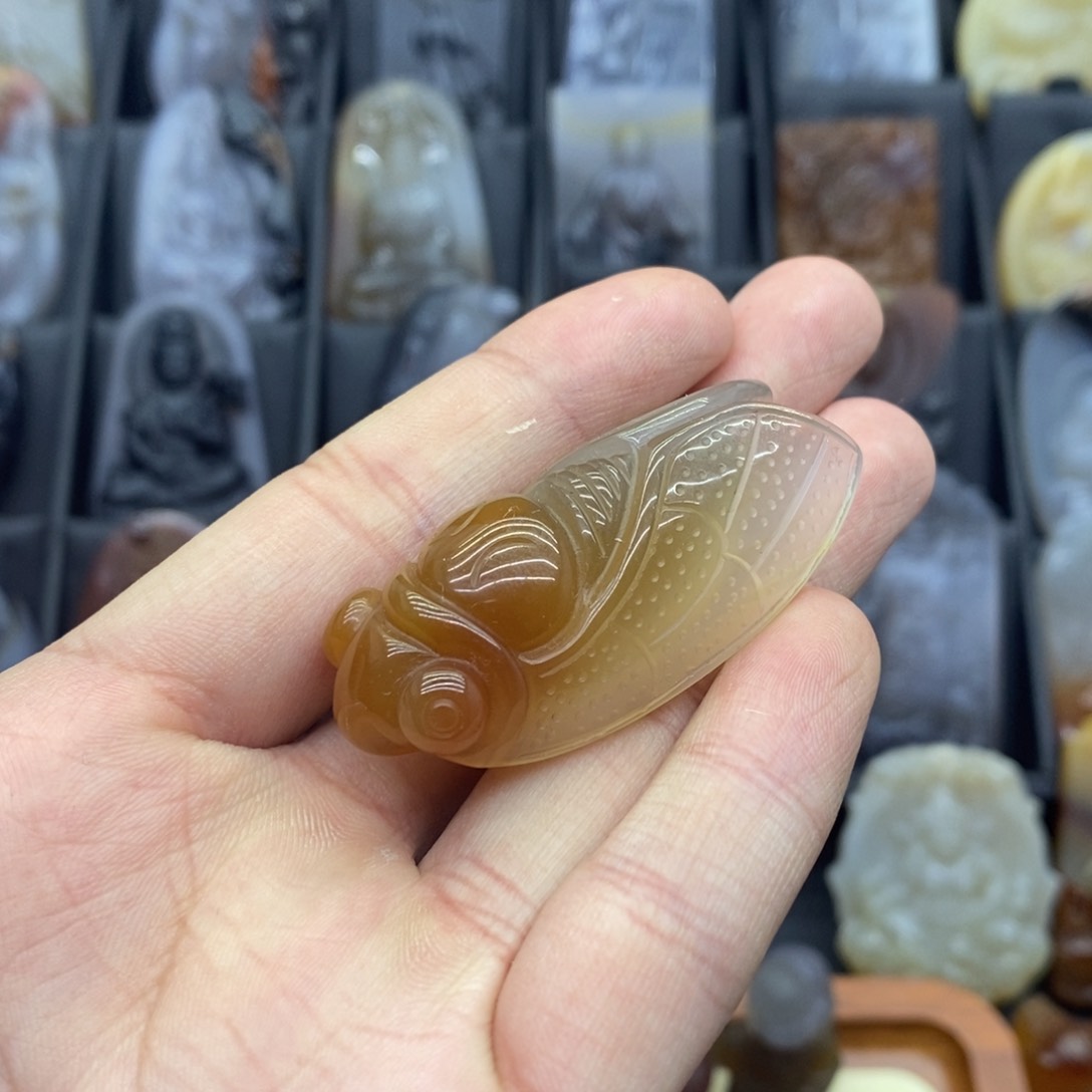 玛瑙/玉髓吊坠(赠链)未镶嵌吊坠
