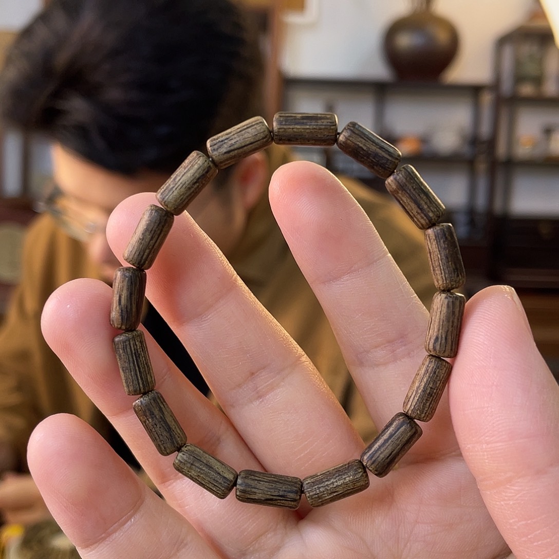 手串沉香文莱，药香甜5mm✖️10mm,2.74g