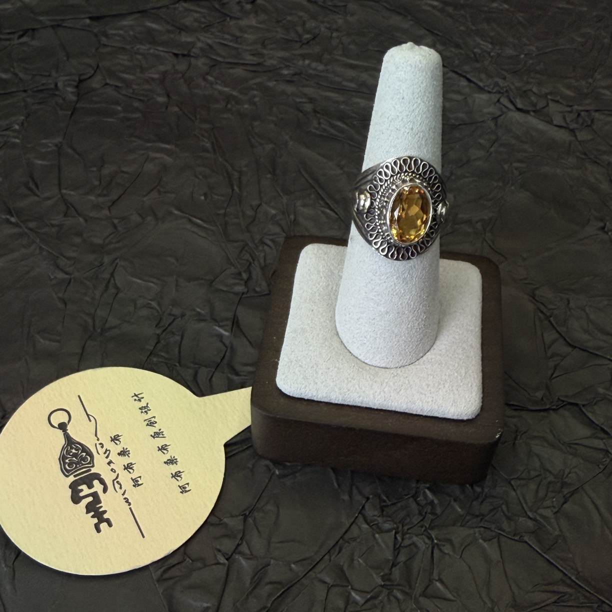 925银戒指 印度拉达克进口S 925纯银戒指