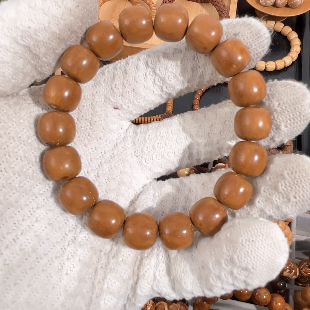 紫金鼠手串卡12+精品咖啡半实心老型