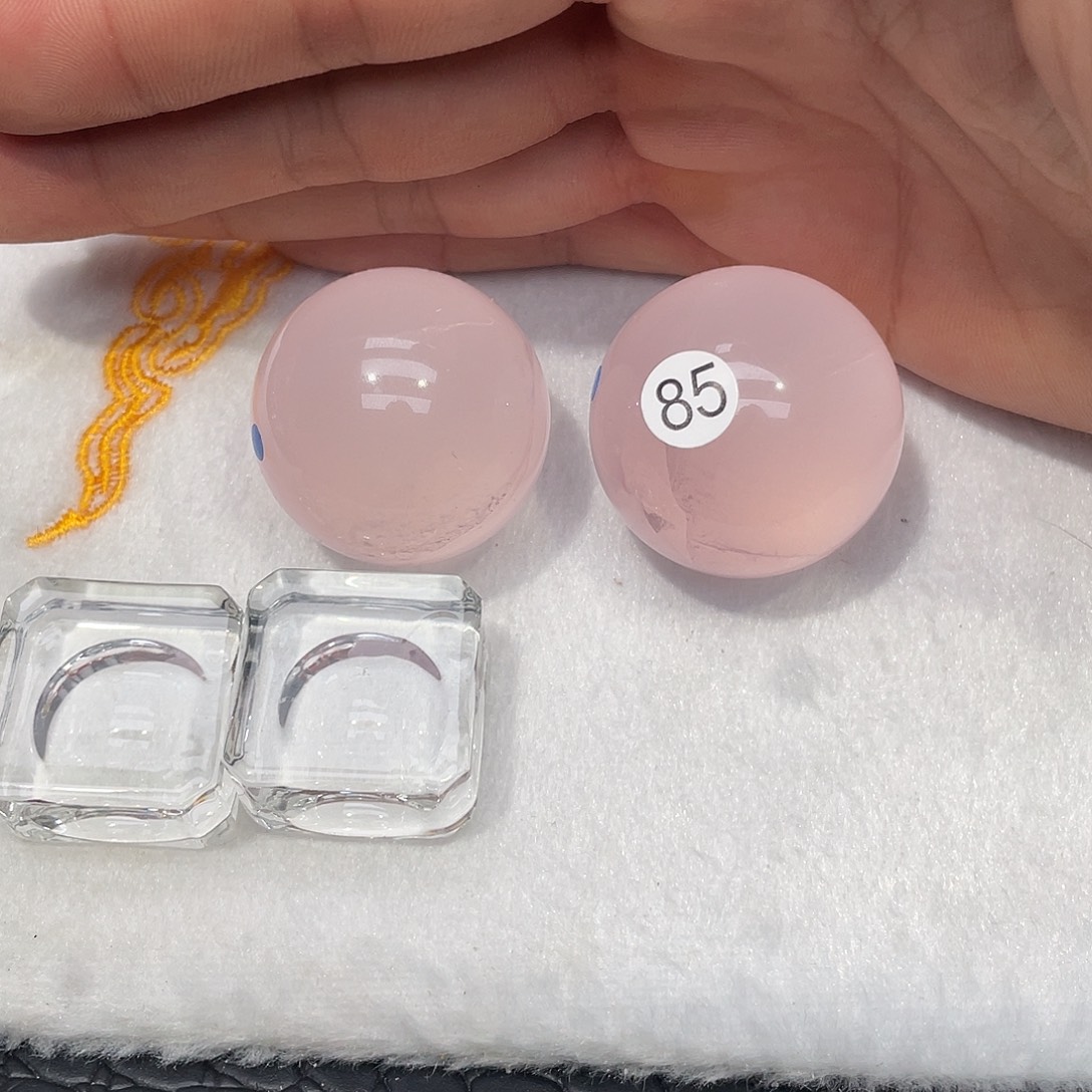 招***欢珠宝半成品水晶未镶嵌微瑕3.43-3.33