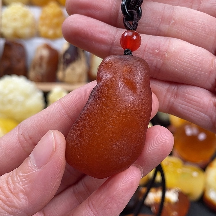 未镶嵌蜜蜡项链11.9克