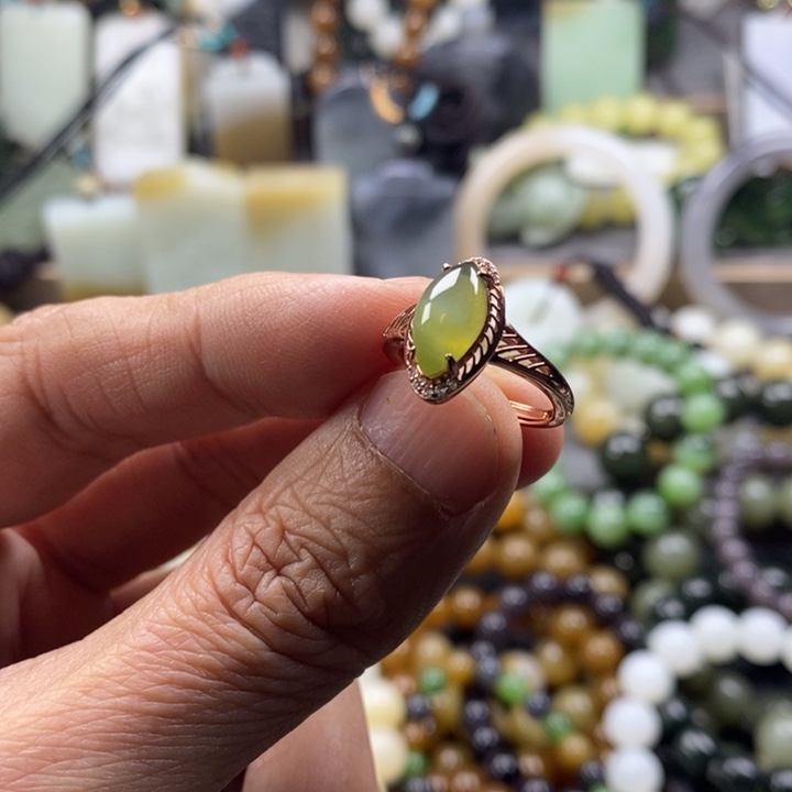 和田玉挂件银S925镶嵌