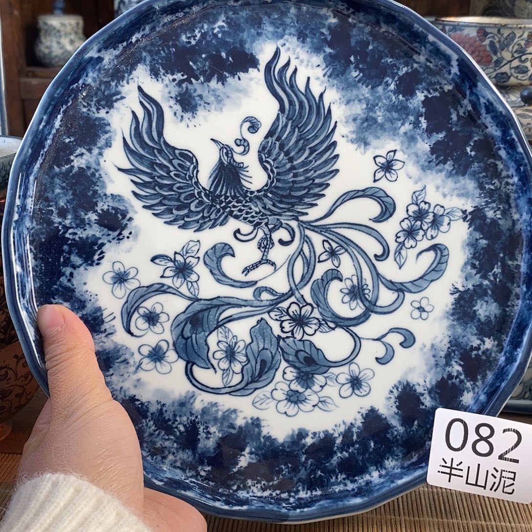 陶手工手绘青花高温陶瓷