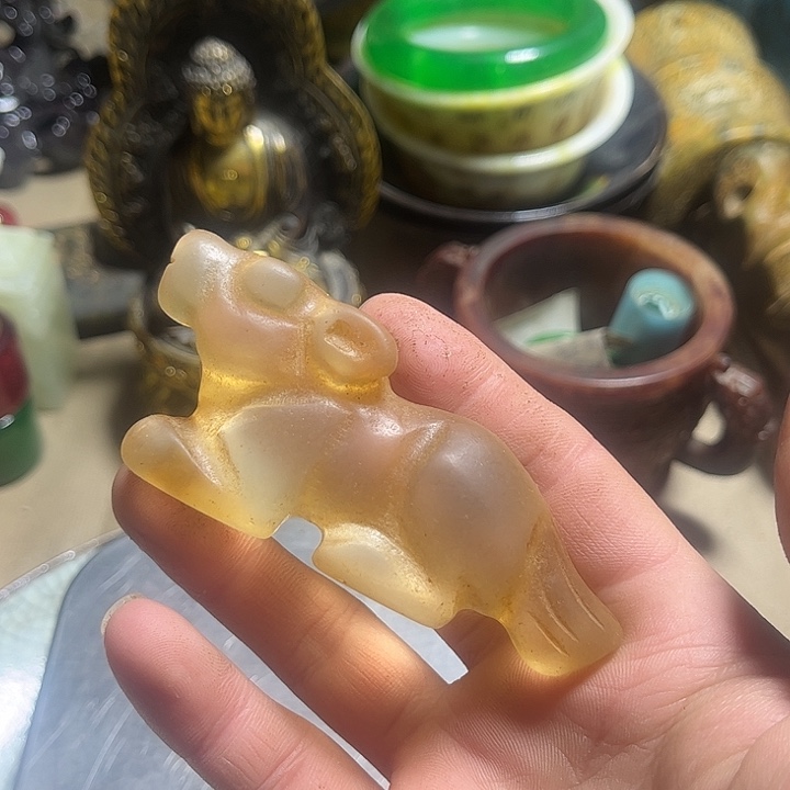 紫金钵盂菩提把件
