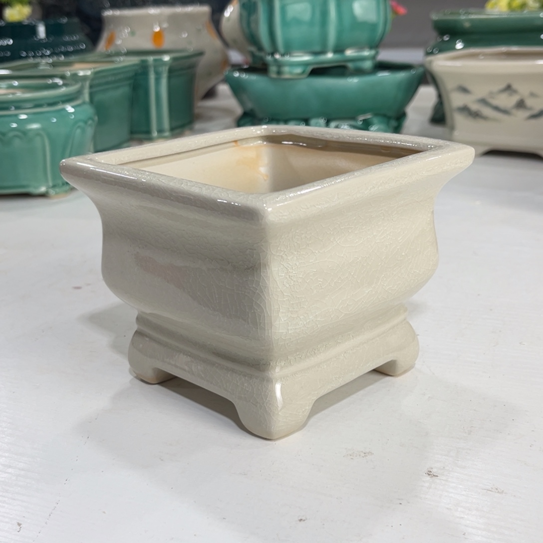 陶瓷绿植多肉微瑕花盆口径12*10