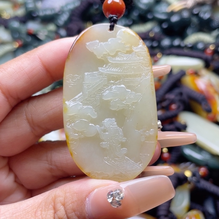 和田玉颈饰未镶嵌