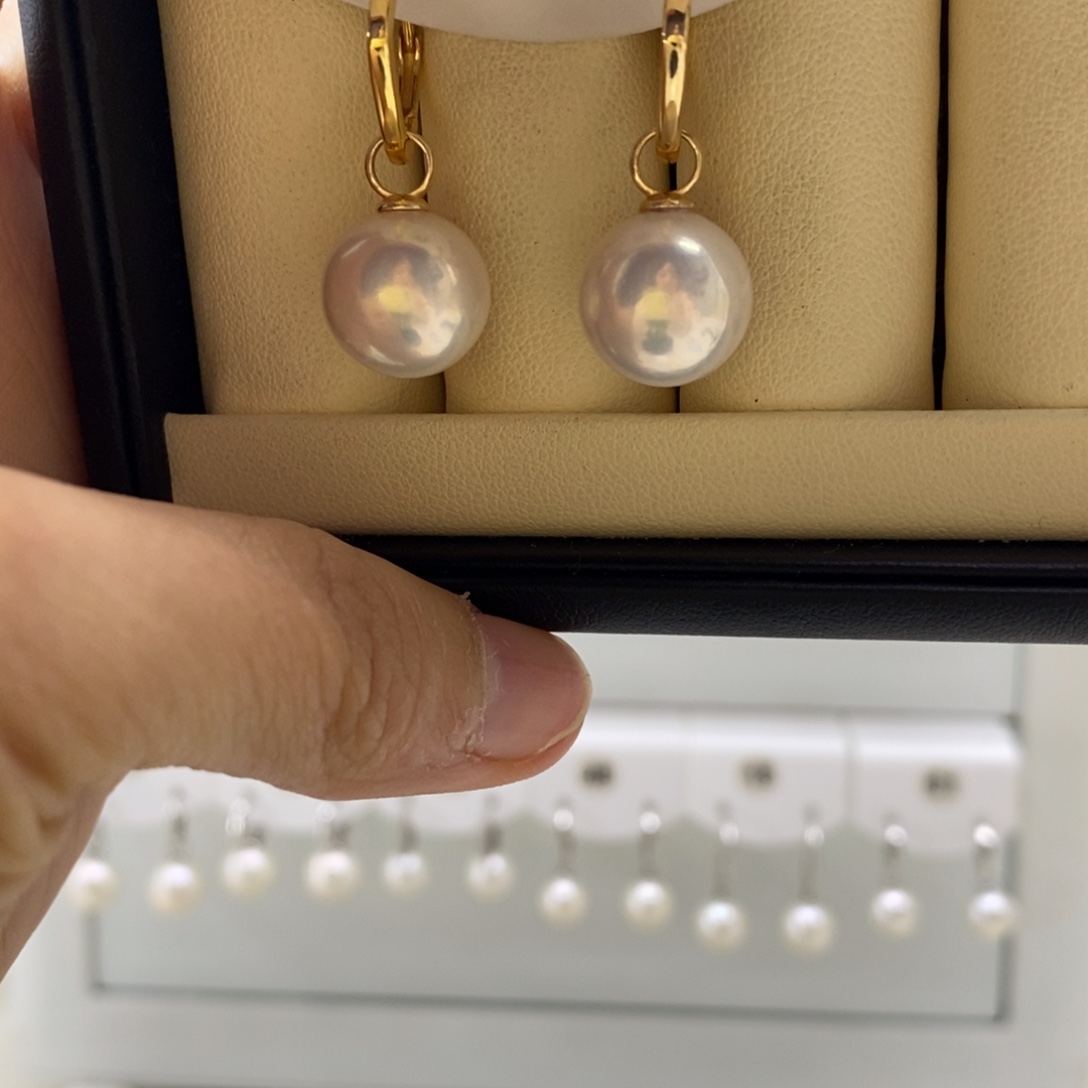 耳饰淡水珍珠银S925镶嵌