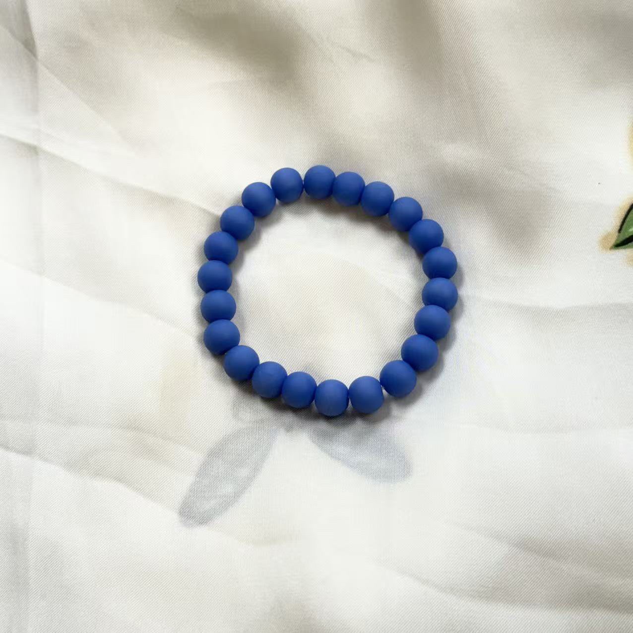 手链 LZ4926-1克莱因蓝深蓝色磨砂满串琉璃手串