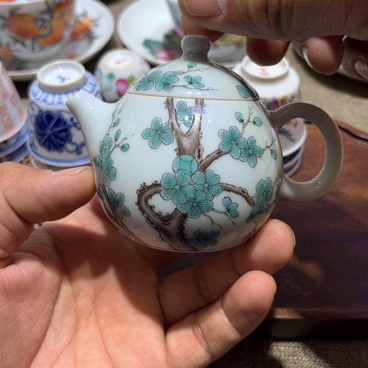 纯手绘精品盖碗杯