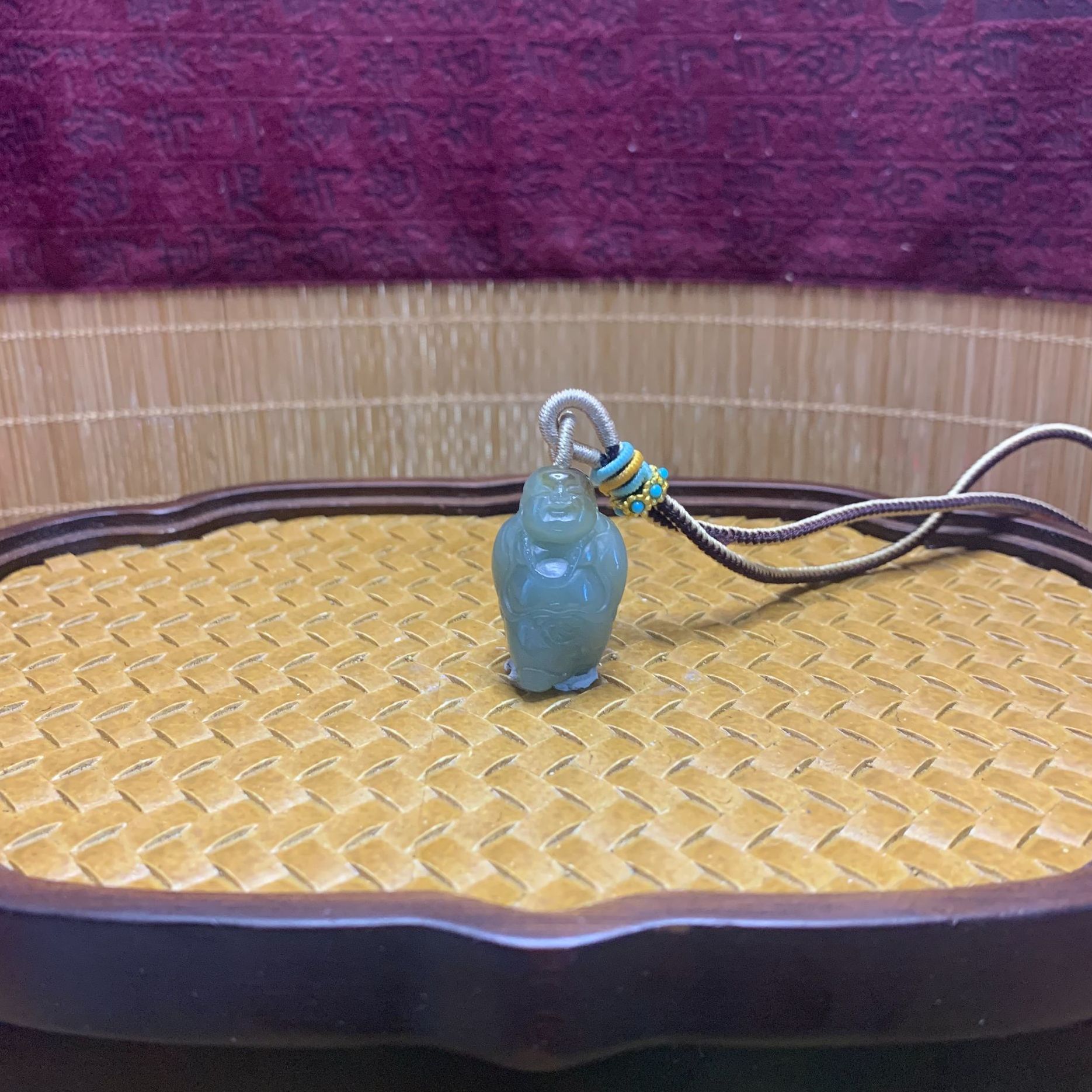 Q和田玉佛公吊坠0568