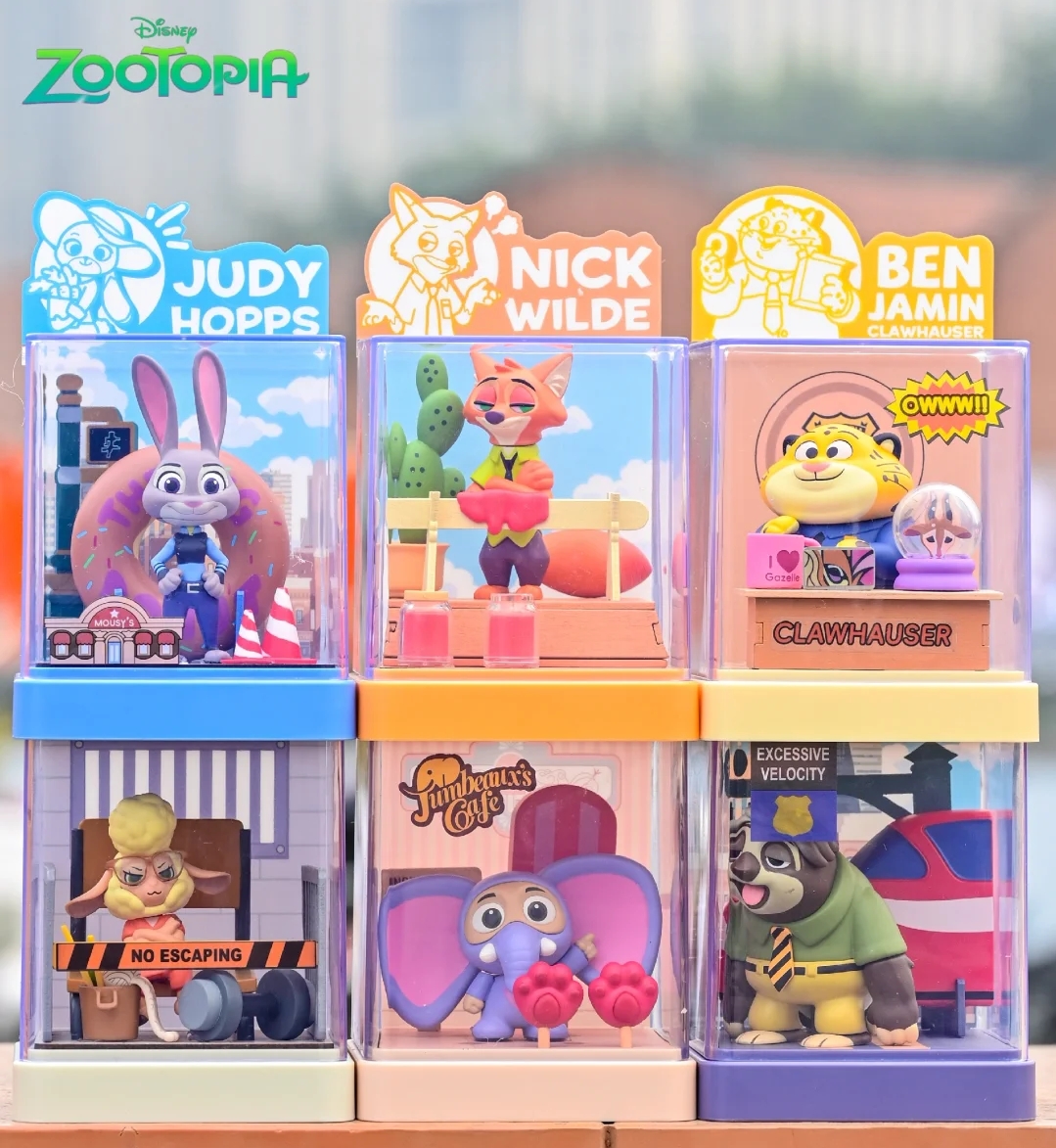 【疯狂动物城】拼装摆件场景系列盲盒