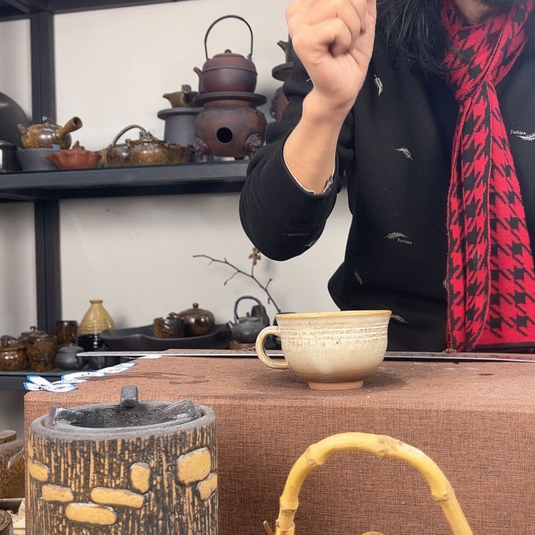 紫泥茶壶紫砂粗陶茶器