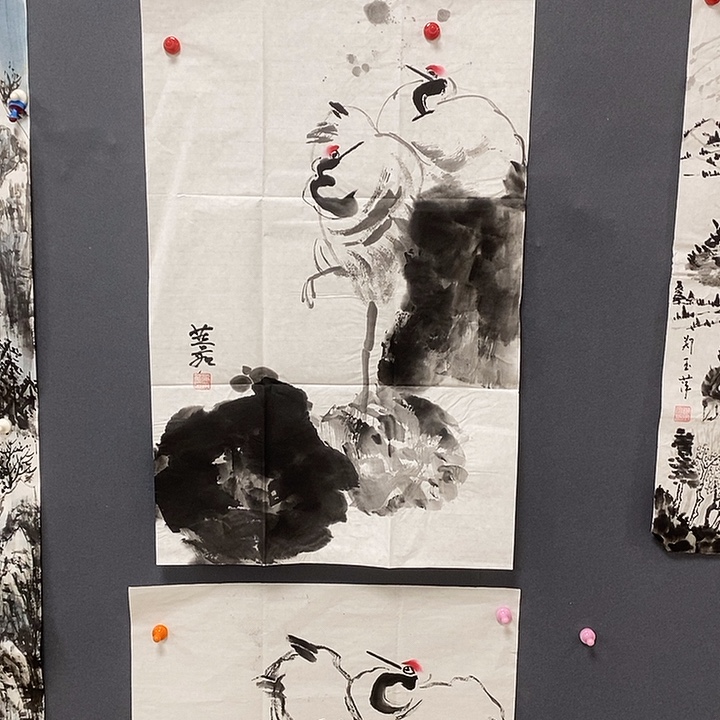 爷***国画燕茹50/50手绘画芯