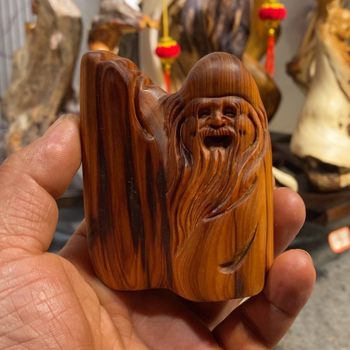 【闪购商品】柏木（崖柏）根雕木雕工艺品摆件家居装饰手把件