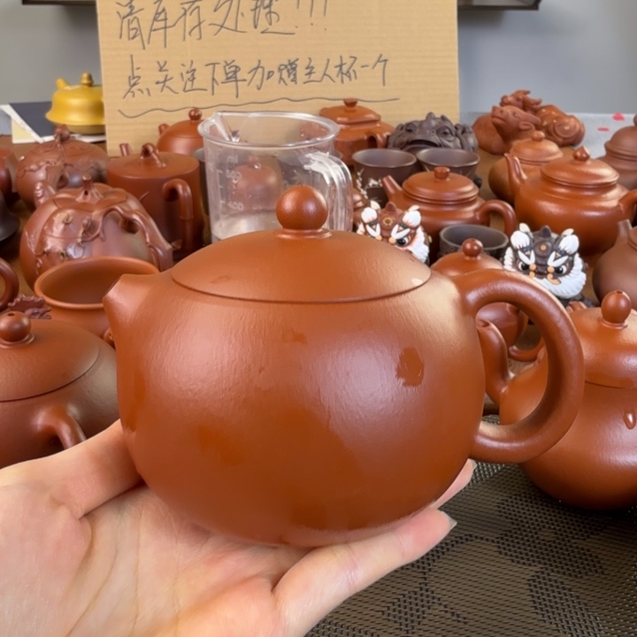 齐***仁茶壶紫砂朱泥全手西施大