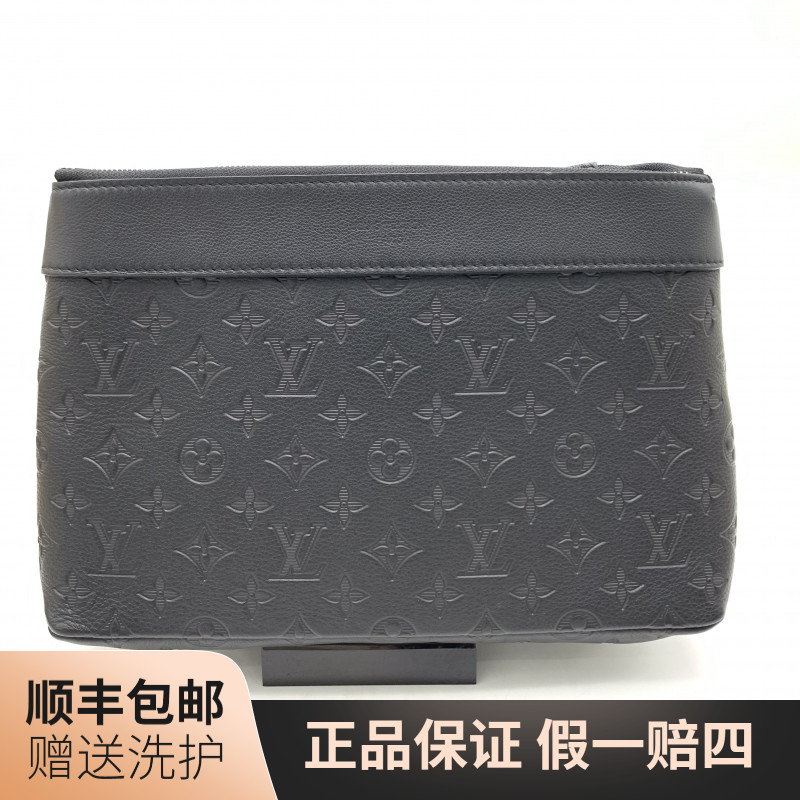 95新 LouisVuitton/路易威登 LV 黑老花压印手拿包/10021369 奢侈