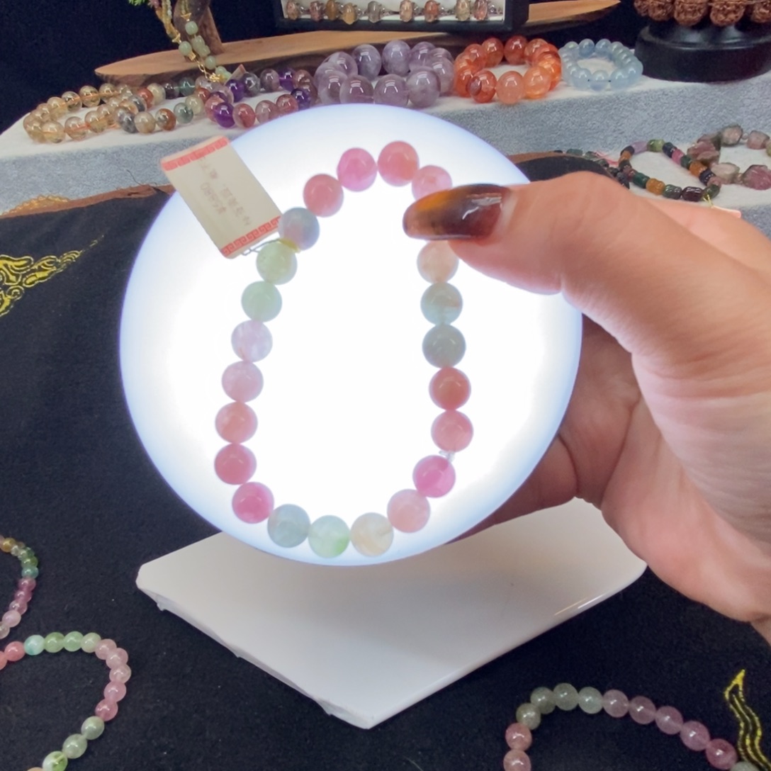 帕***尼碧玺手串未镶嵌手串