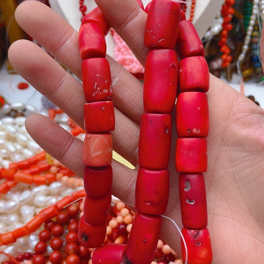 玛瑙/玉髓珠宝半成品未镶嵌三姑娘1条大桶珠卡15