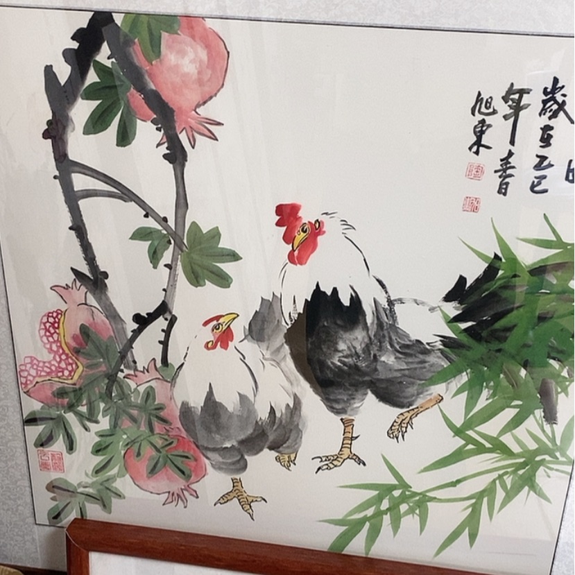 【闪购商品】国画手绘国画带框76.76