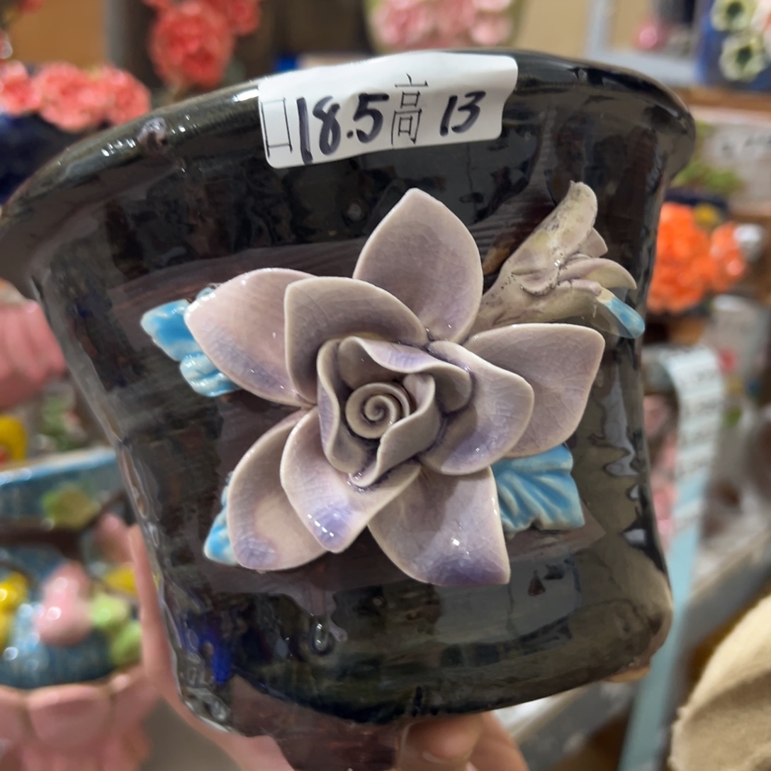 满20米秒退拉黑多肉花盆