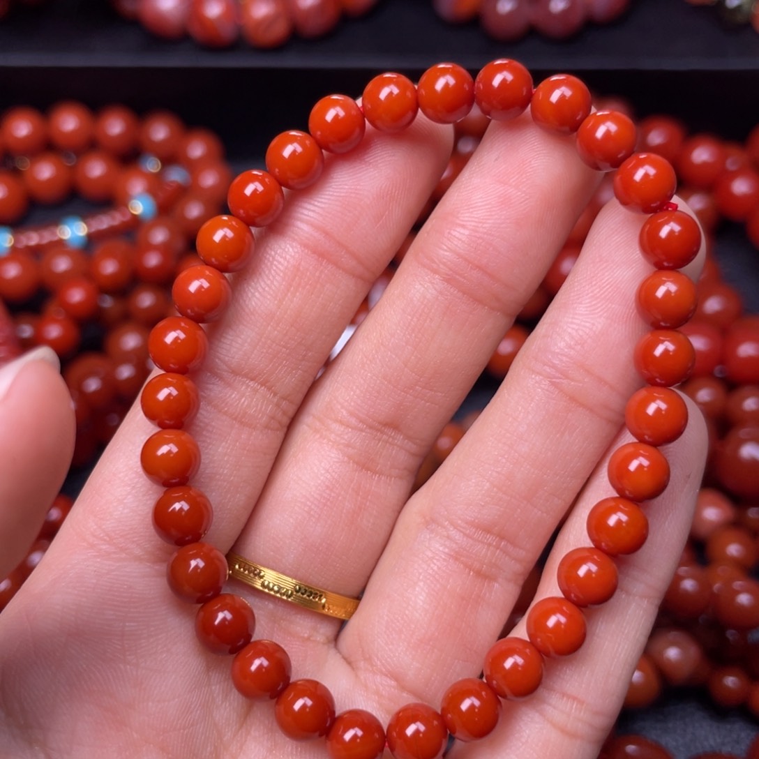 未镶嵌手链南红玛瑙