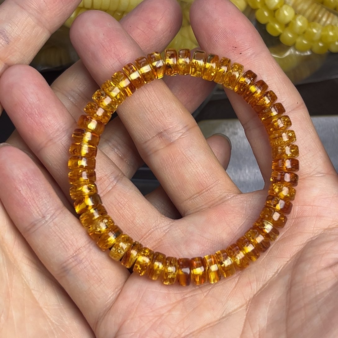 琥珀未镶嵌裸石8花珀014-3