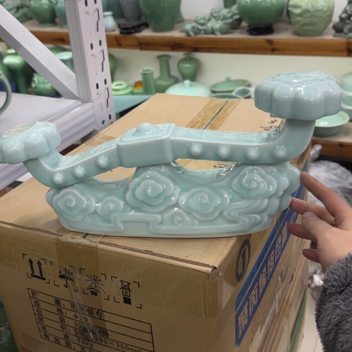 龙泉青瓷茶具微瑕5003