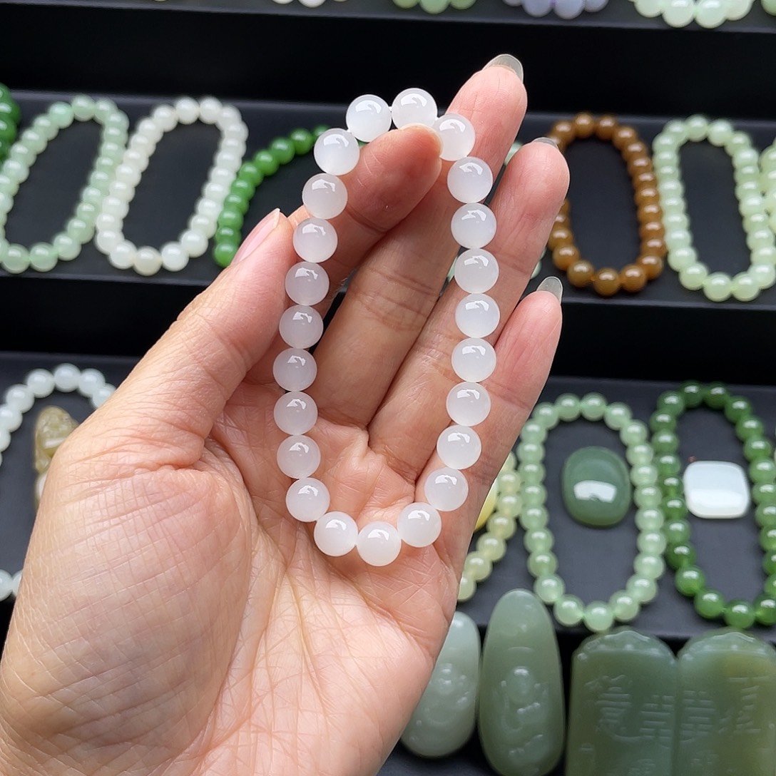 和田玉未镶嵌手链