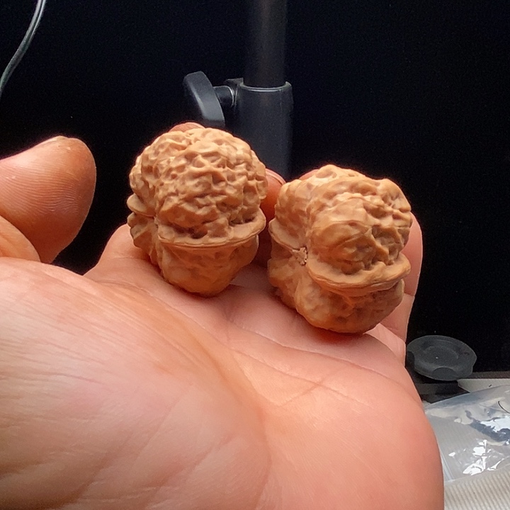 把件文玩核桃37蛤蟆头微修