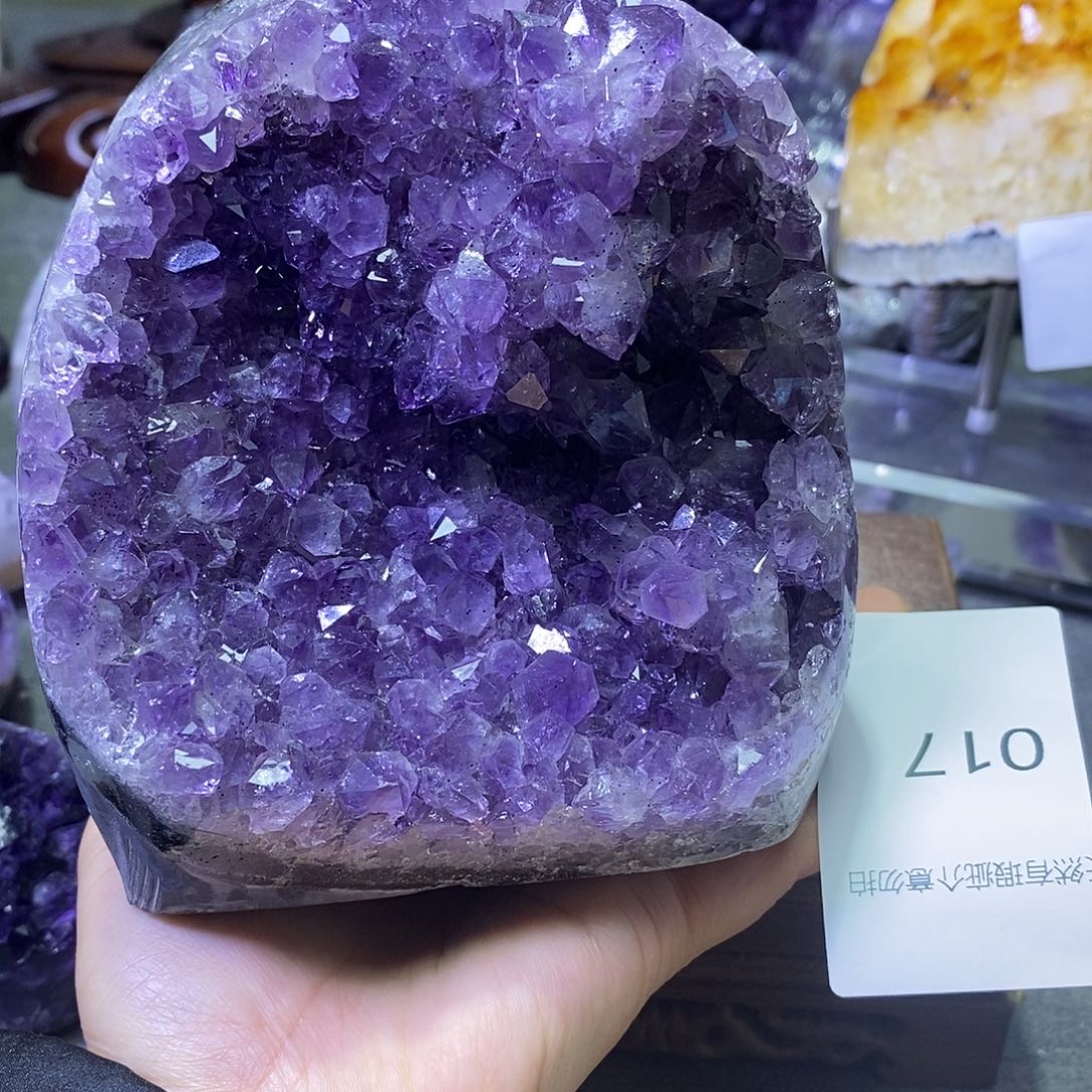 未镶嵌紫晶珠宝半成品