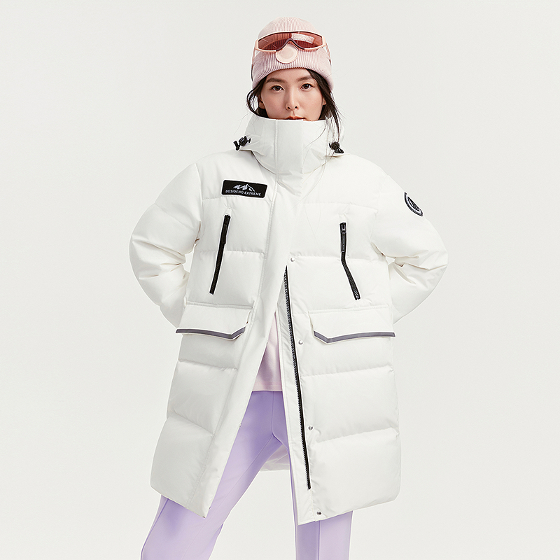 【极寒90绒服中长款】波司登2025新款情侣款户外蓄热连帽