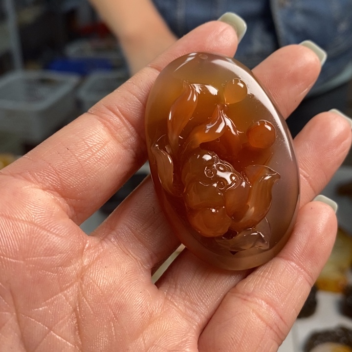 玛瑙/玉髓未镶嵌吊坠(不含链)