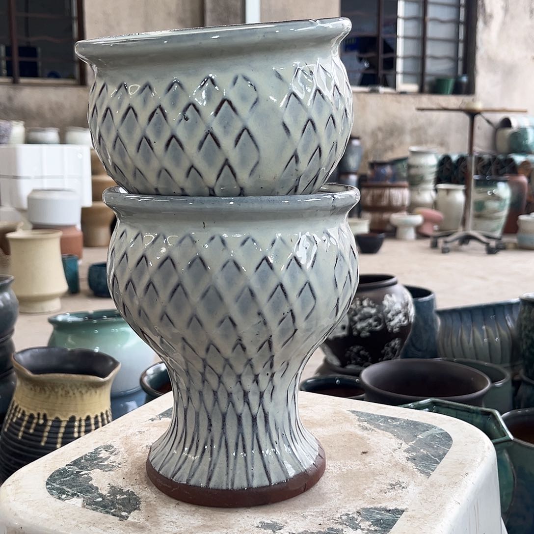 紫砂花盆正品口15高18