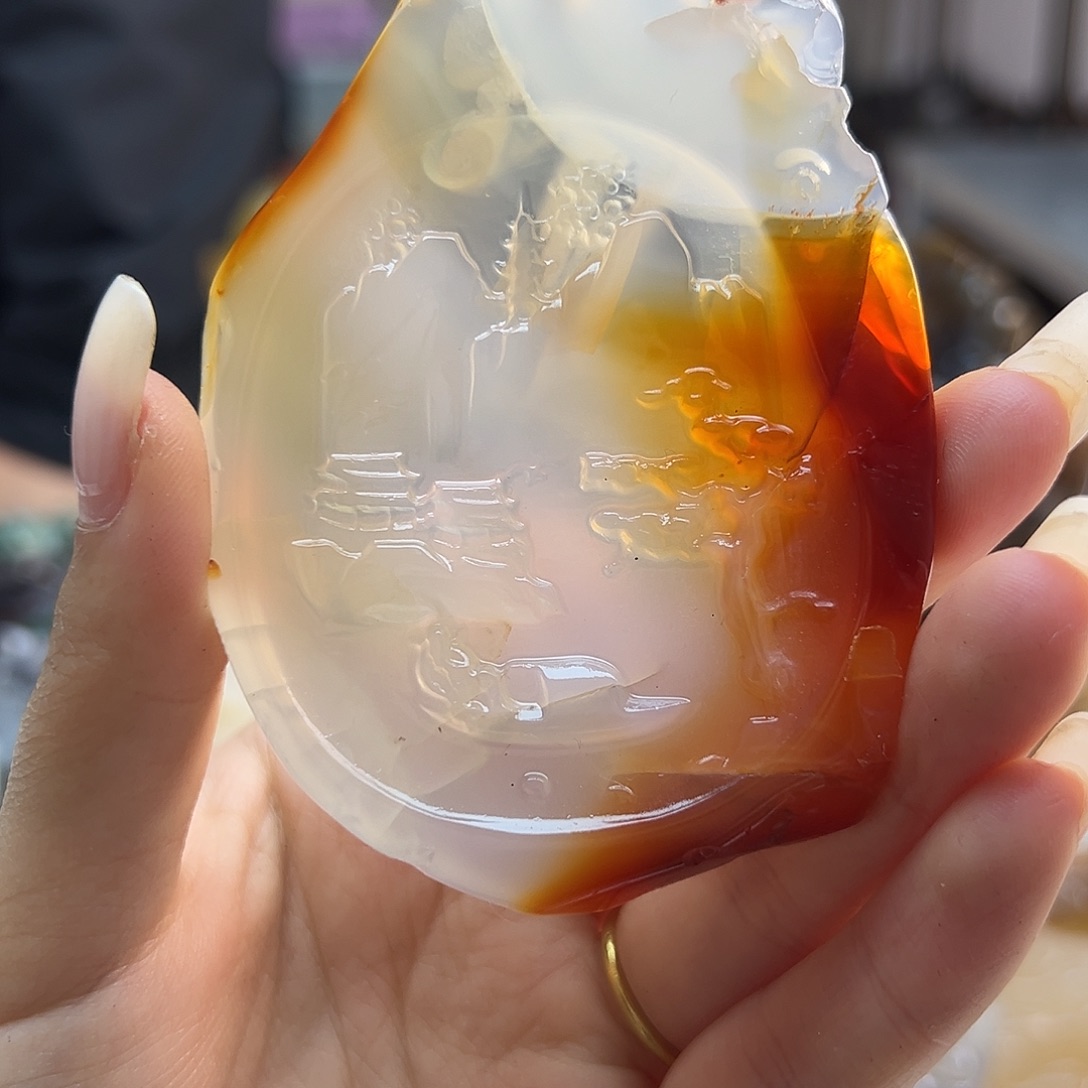 玛瑙/玉髓未镶嵌吊坠(不含链)