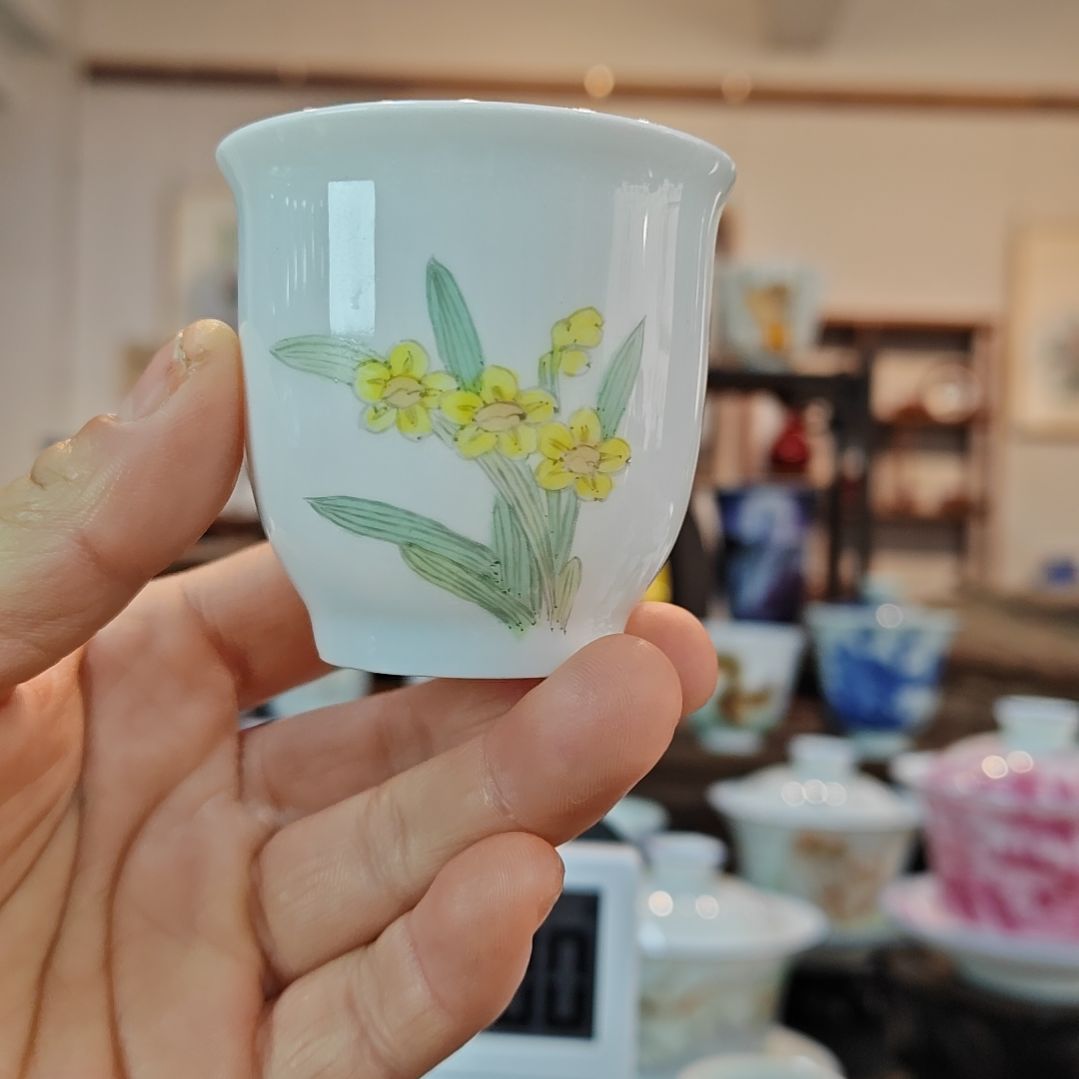 一**光景德镇手工手绘主人杯