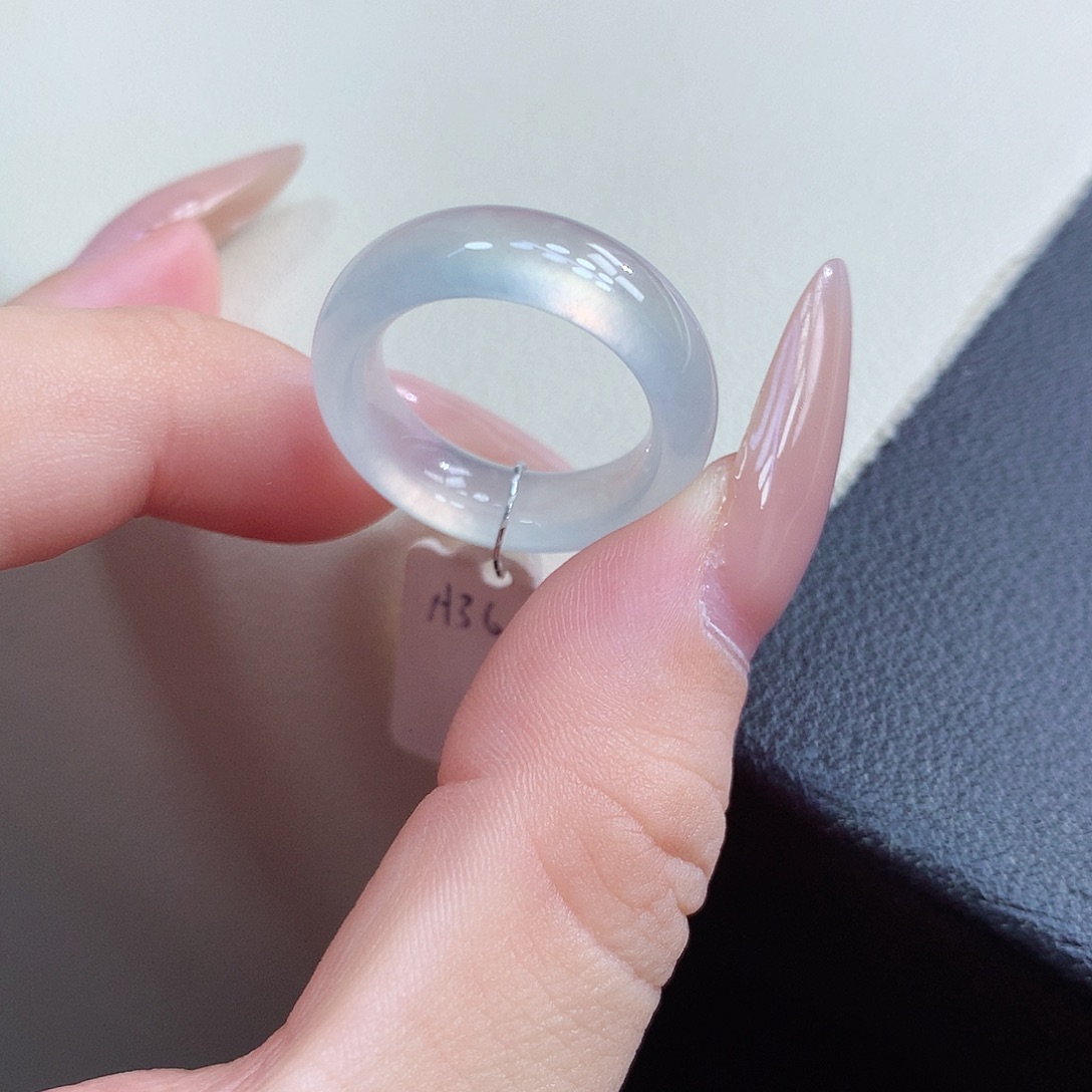 翡翠未镶嵌戒指12号