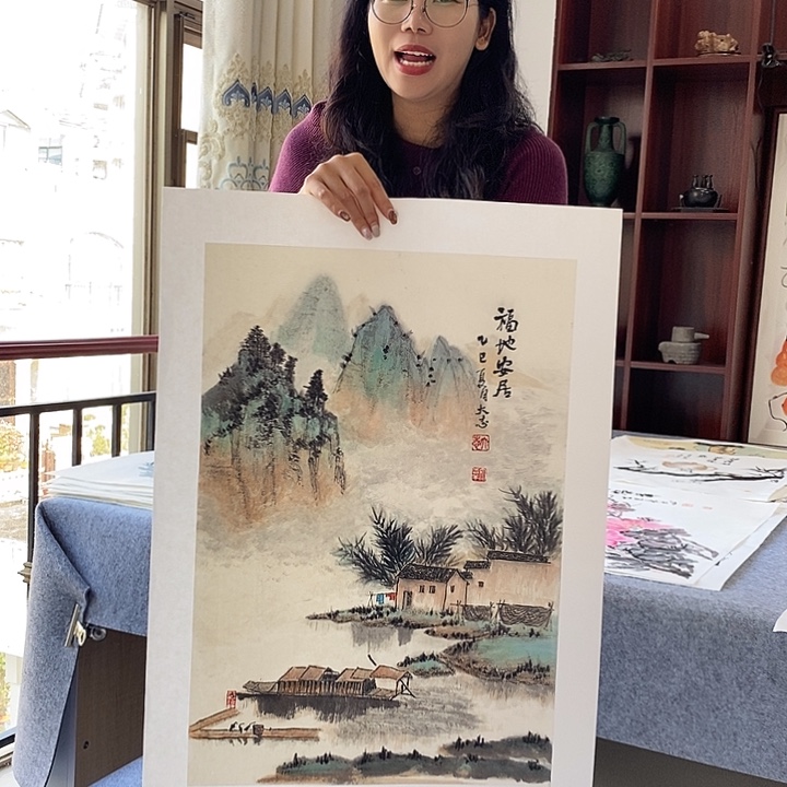 国画纯手绘国画写意作品42*63