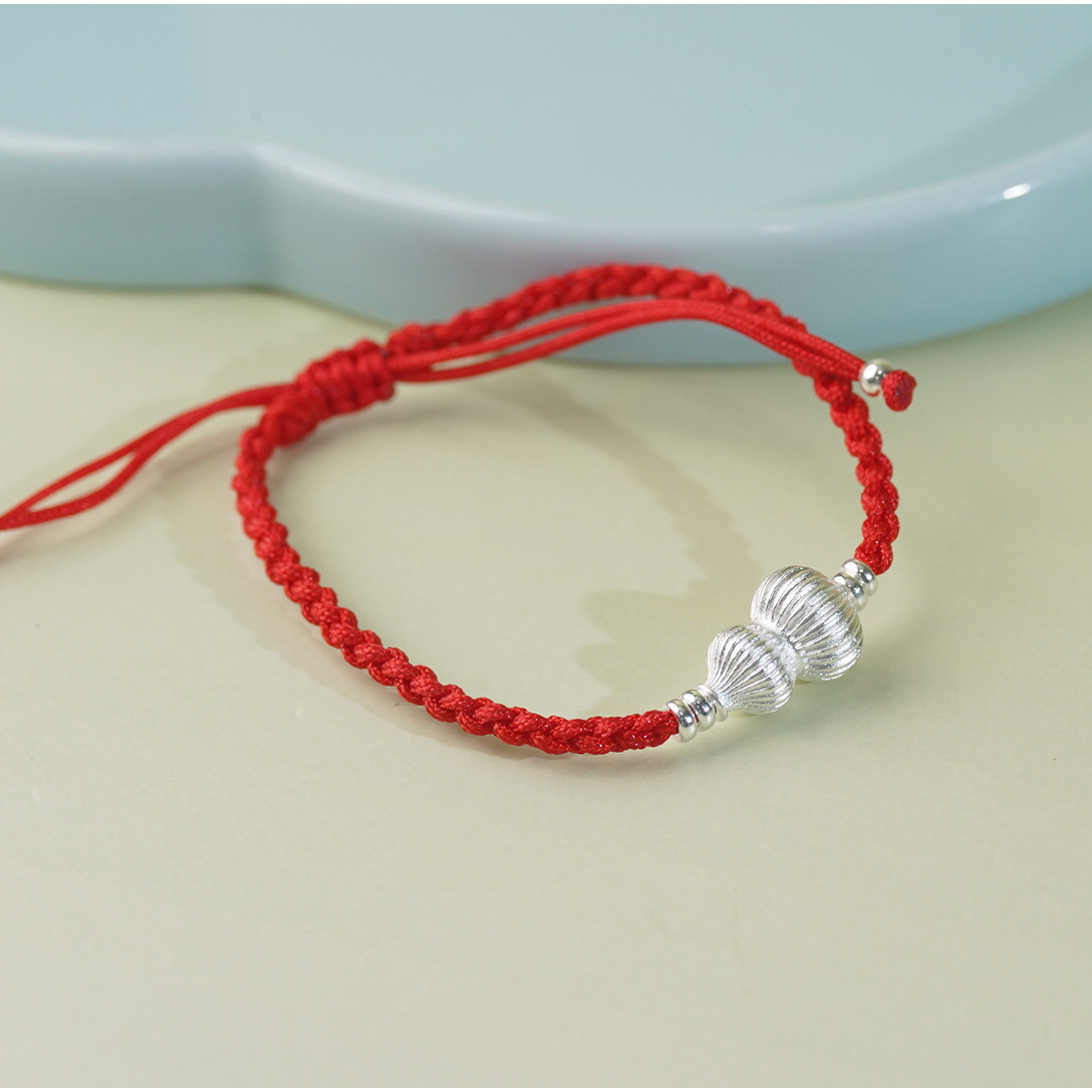 足银银制品 【铭记珠宝】足银手绳20-3DM249H816【多样性发一件】