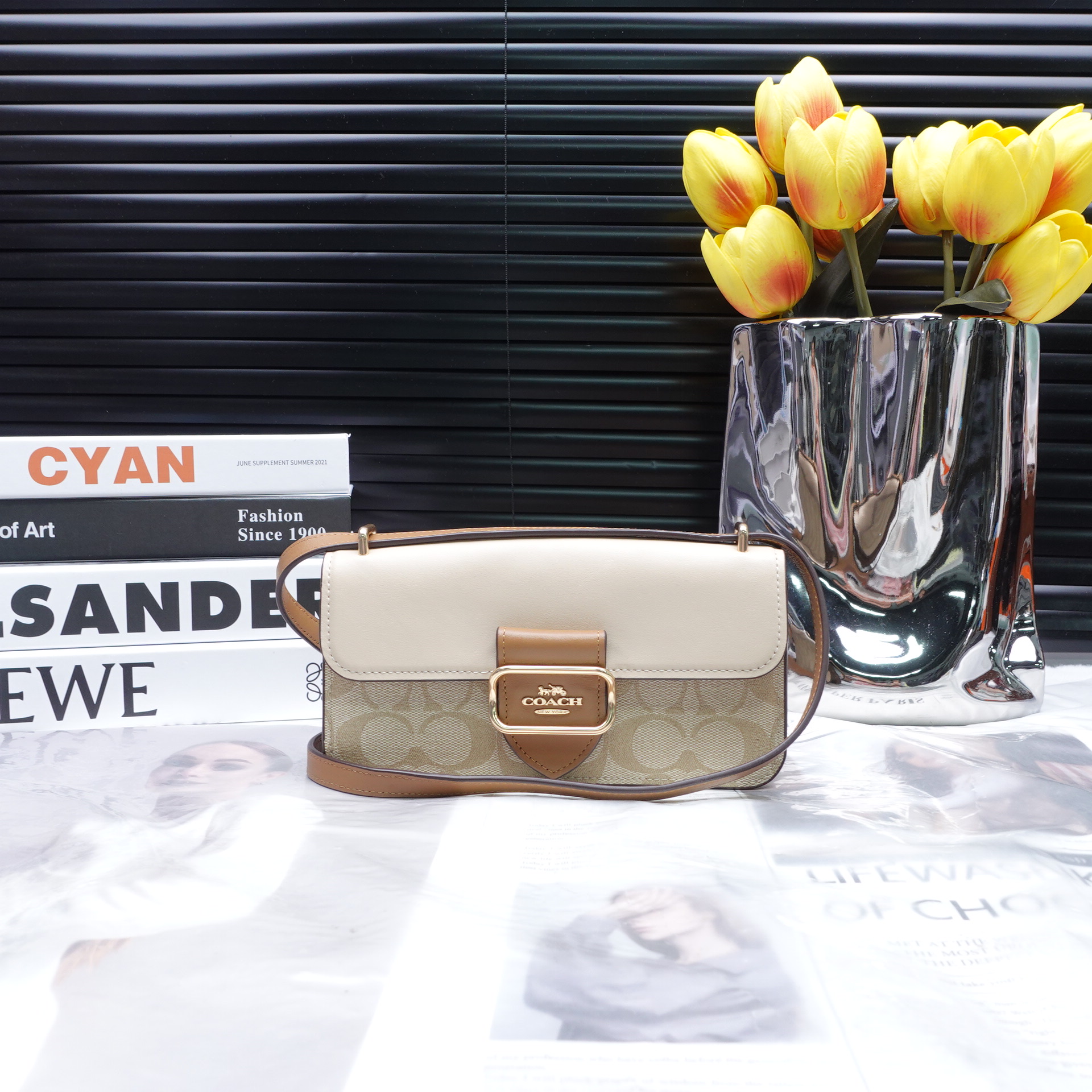 95新 COACH/蔻驰 单肩包/T10304287