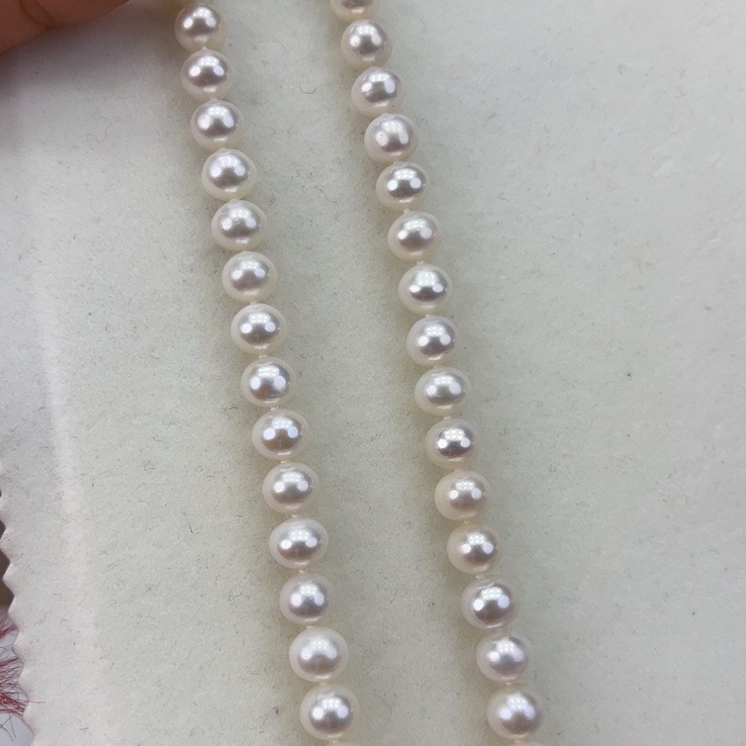淡水珍珠颈饰银S925镶嵌➕8.9极光白