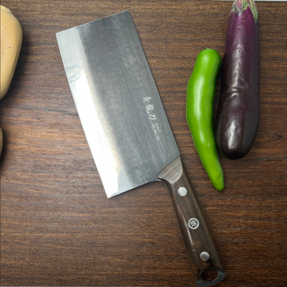 新款超轻便家用纯手工锻打菜刀切菜切肉切片刀【青龍刀】